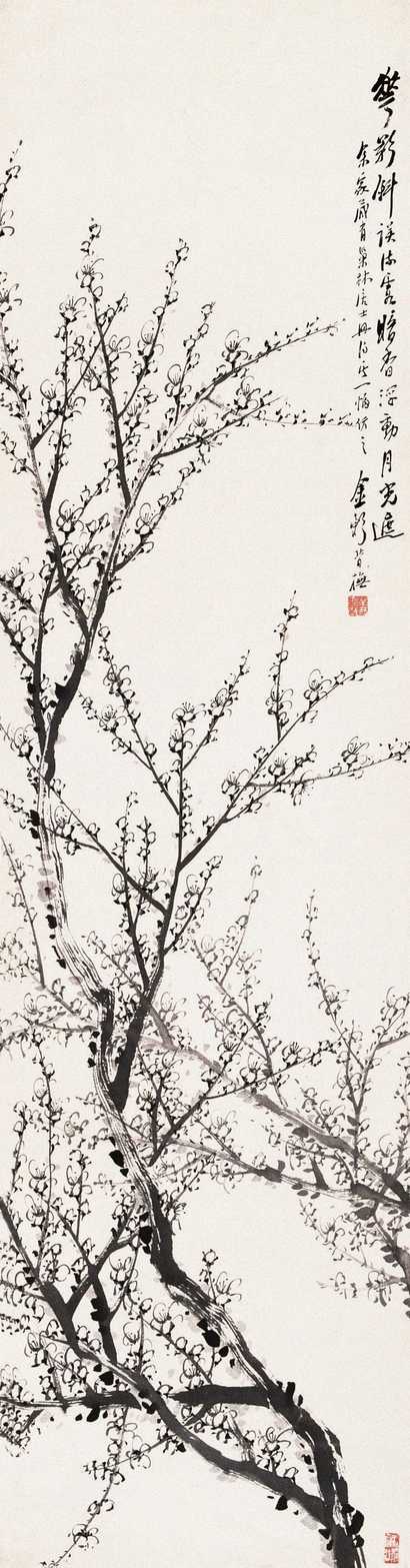 金心兰 梅花 立轴